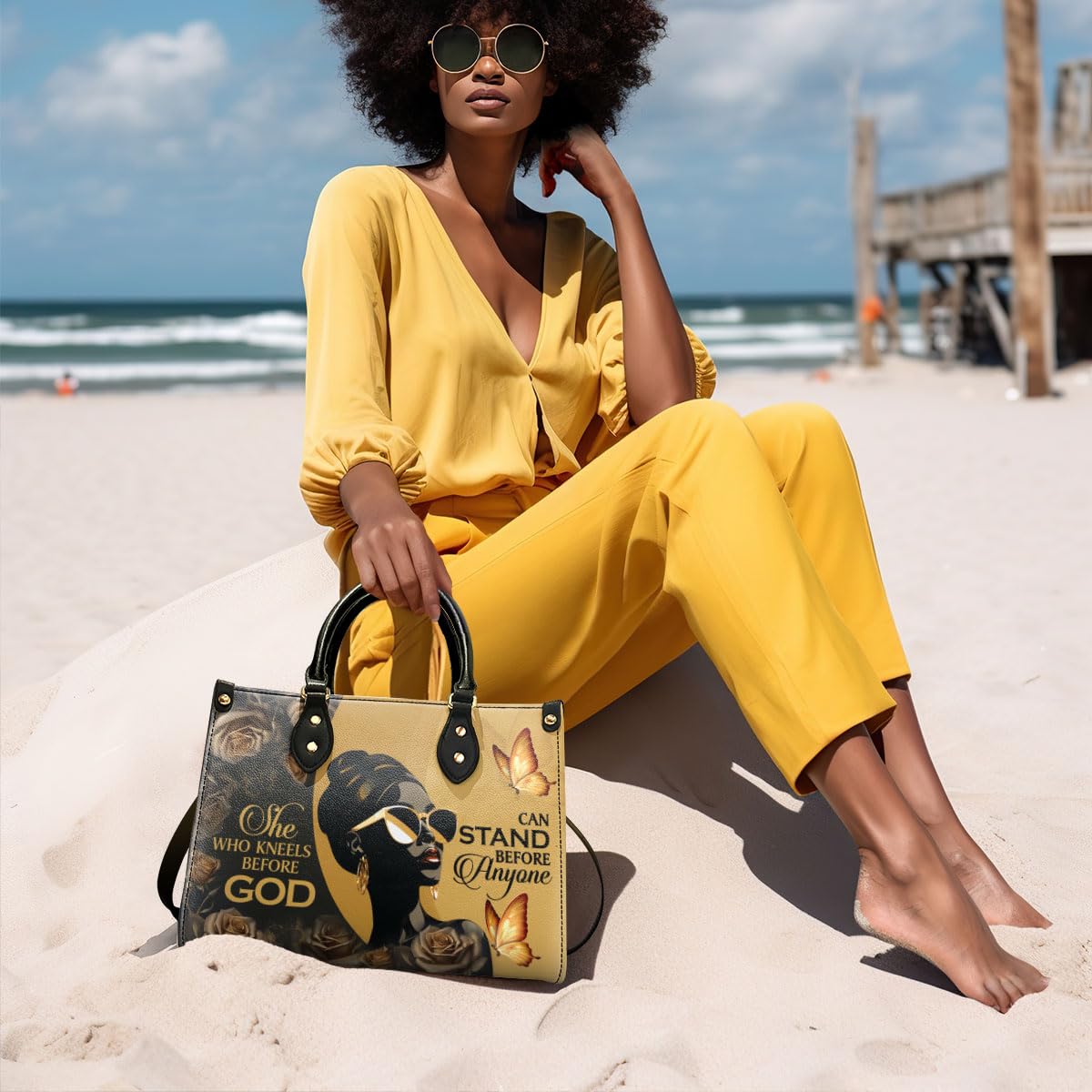 Sistabag Leather Handbag For Black Women - Large Size Leather Totebag Sistabag
