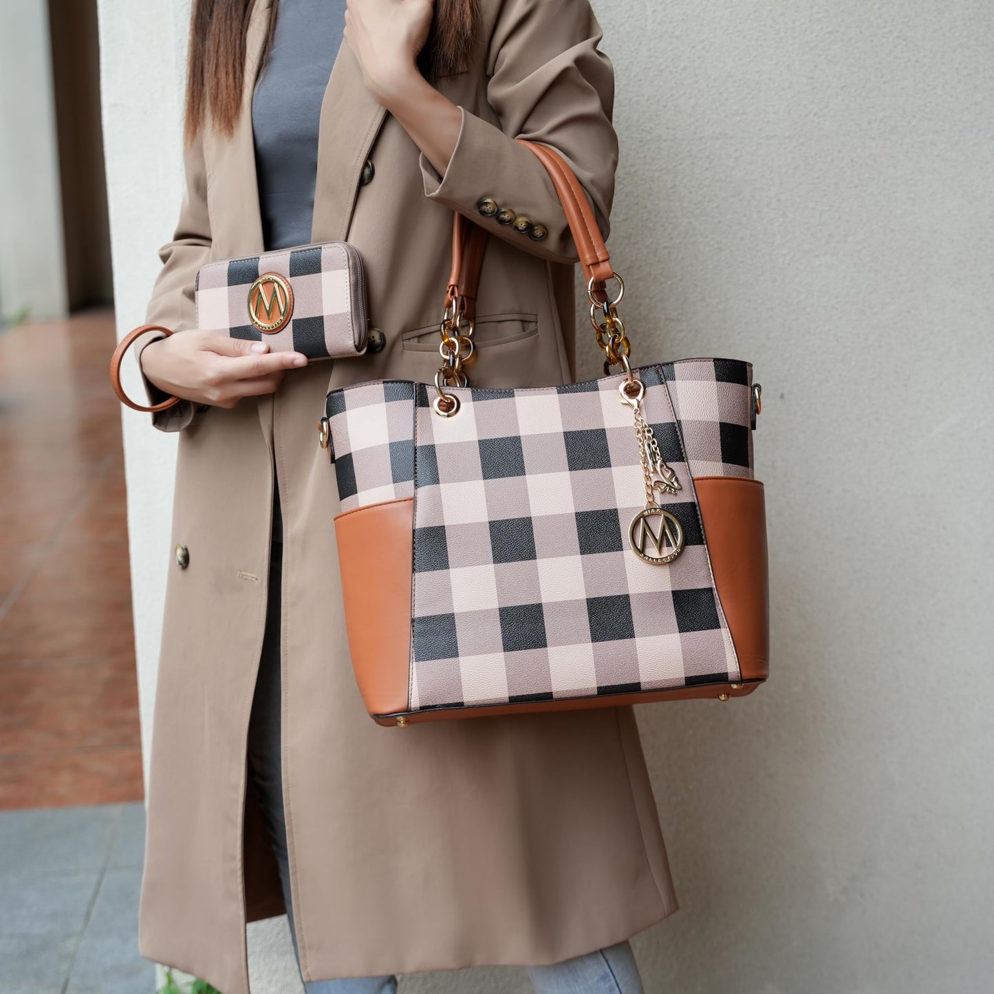 MKF Collection Tote Bag for Women with Wallet - Vegan Leather Purse MKF Collection