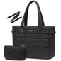 LOVEVOOK Laptop Tote Bag for Women - 15.6 Inch Large Puffer Work Bag LOVEVOOK