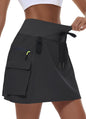 MIVEI Women's Hiking Cargo Skort Skirt High Waisted Golf Quick Dry with Pockets MIVEI