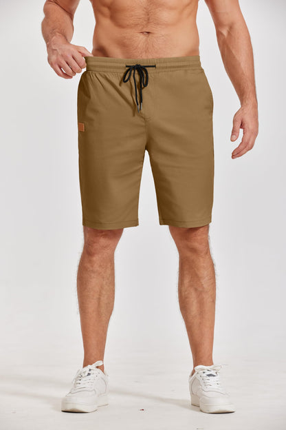 COOFANDY Men Casual Shorts Cotton Stretch Waist Chino Shorts Summer Beach Vacation Travel COOFANDY