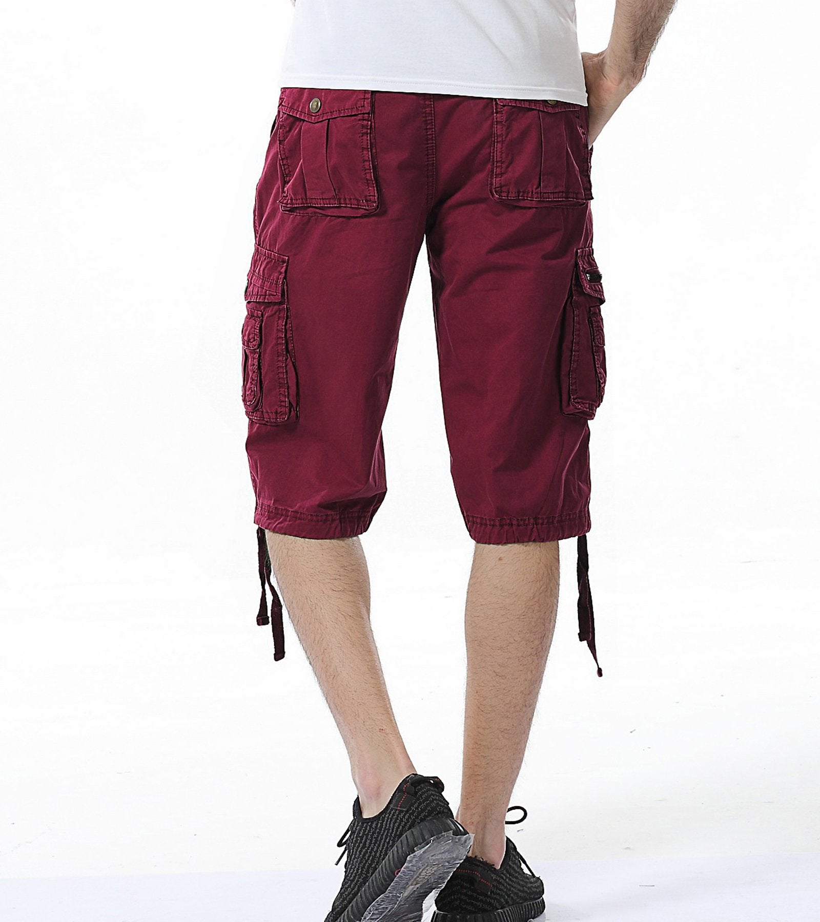DONGD Mens Cargo Shorts Cotton Relaxed Fit Camouflage Camo Cargo Short DONGD