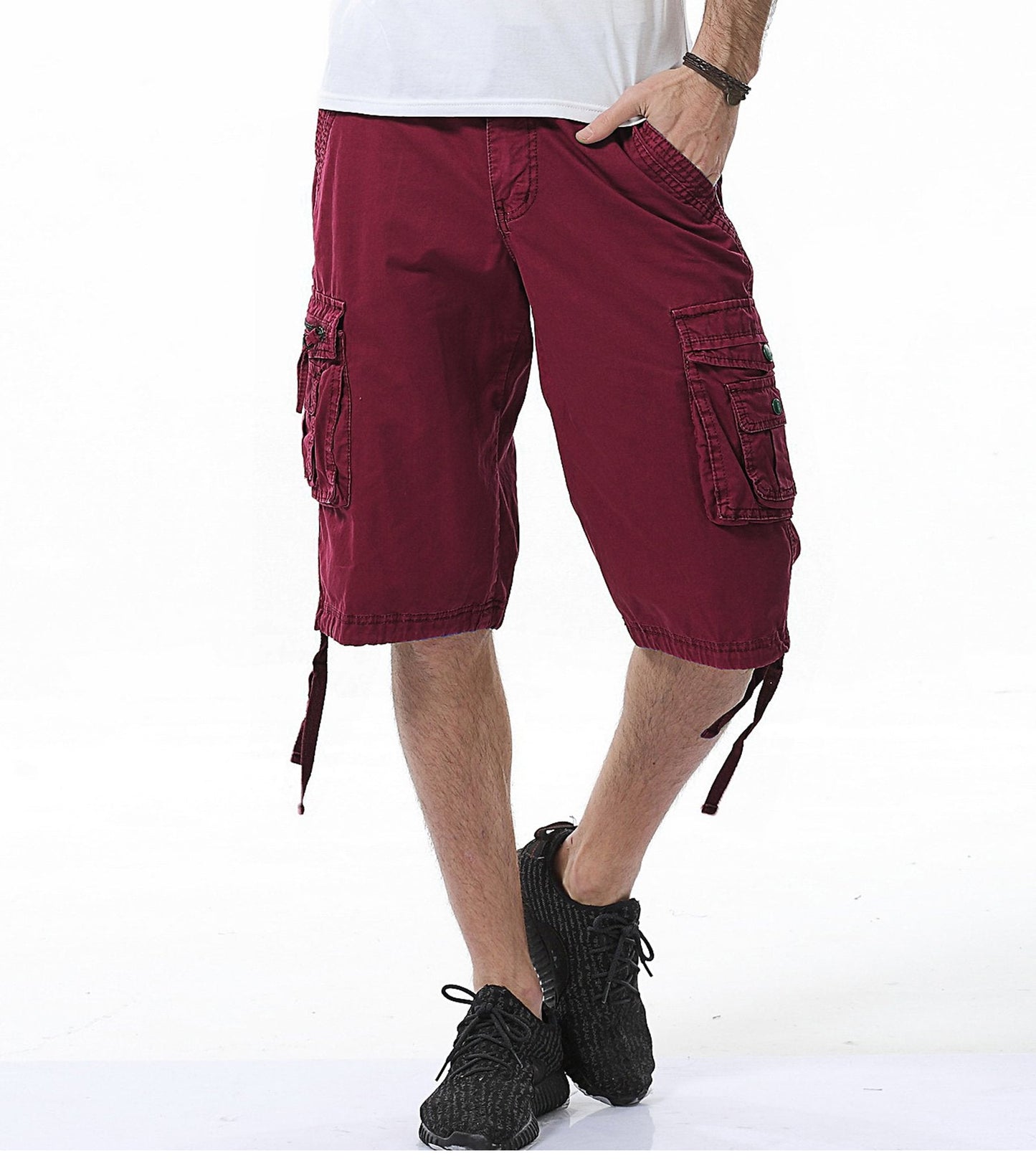 DONGD Mens Cargo Shorts Cotton Relaxed Fit Camouflage Camo Cargo Short DONGD