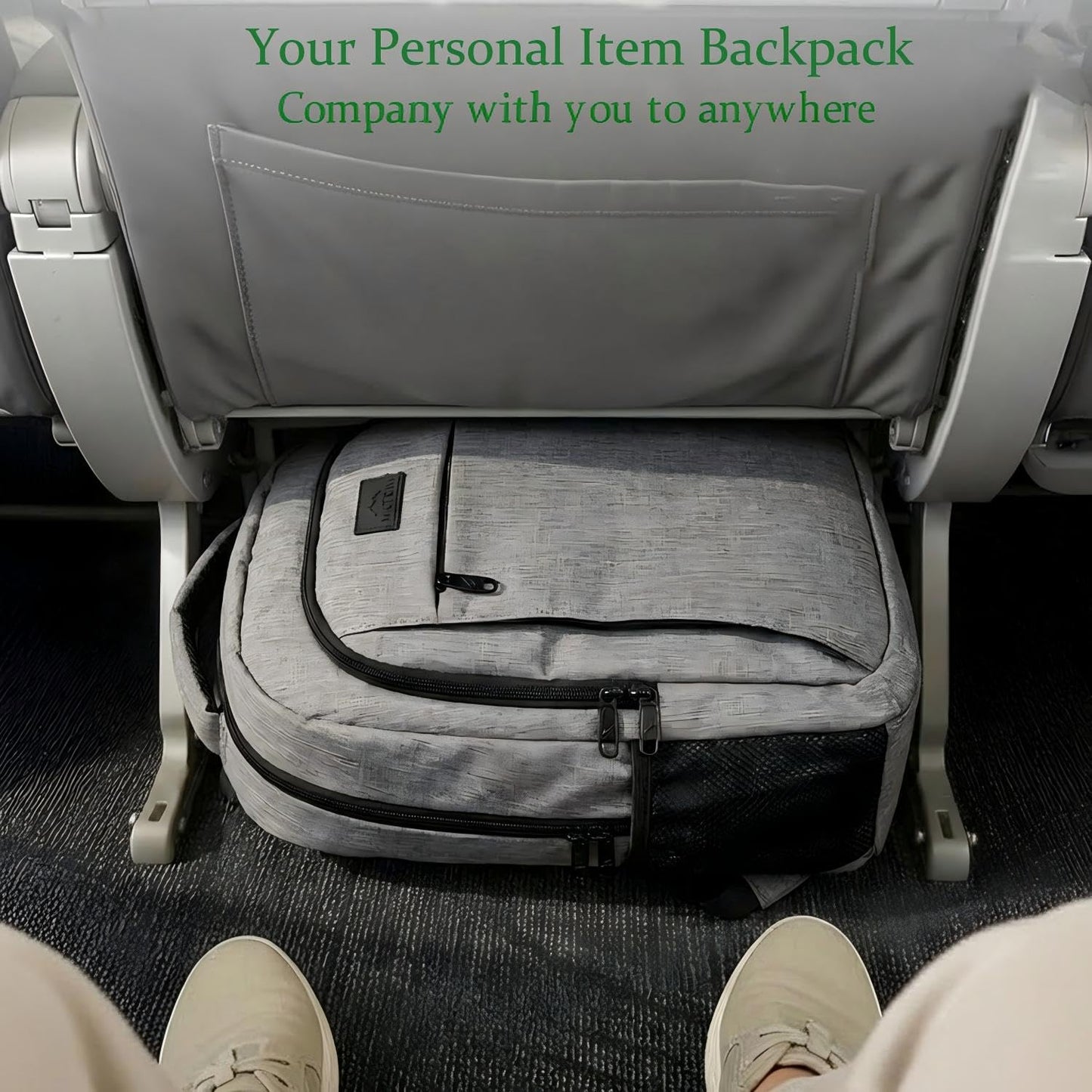 MATEIN Travel Laptop Backpack, Business Anti Theft Slim Sturdy Laptops Backpack Personal Item Bag, Water Resistant College School Computer Bag Gift for Men & Women Fits 15.6 Inch Notebook, Grey MATEIN