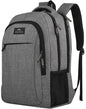 MATEIN Travel Laptop Backpack, Business Anti Theft Slim Sturdy Laptops Backpack Personal Item Bag, Water Resistant College School Computer Bag Gift for Men & Women Fits 15.6 Inch Notebook, Grey MATEIN