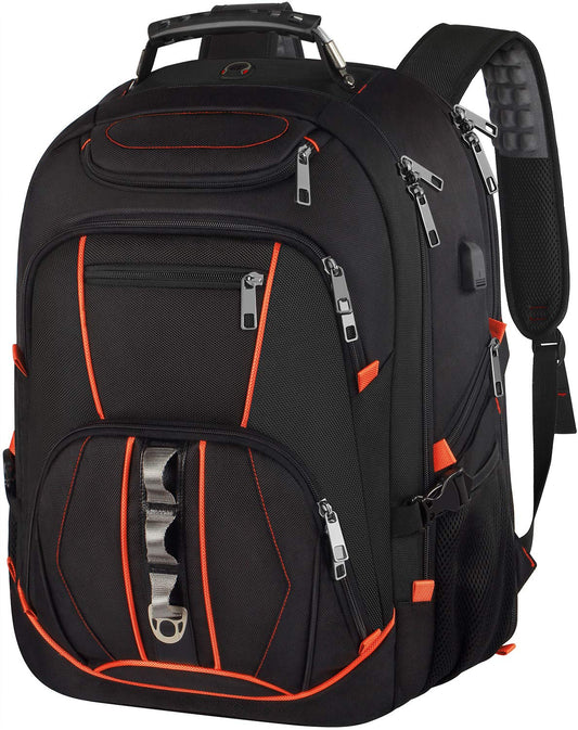 Travel Laptop Backpack,Extra Large 18.4 inch Gaming Laptop Backpacks with USB Charging Port,Big Capacity TSA Friendly RFID Anti Theft Pocket Durable College unisex Heavy Duty Computerbag JCDOBEST