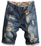 HENGAO Men's Ripped Jean Short Distressed Casual Straight Fit Denim Shorts, 779, 36 HENGAO