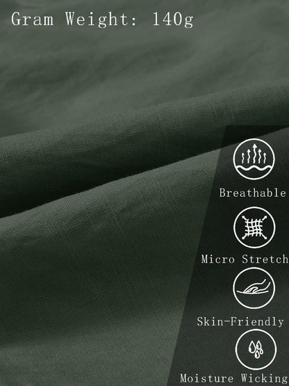 MoFiz Women's Hiking Pants Cargo Joggers Sweatpants with Pockets Lightweight Quick Dry Outdoor Summer Casual Athletic Elastic Waist Army Green 3XL MoFiz