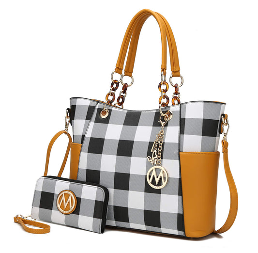 MKF Collection Tote Bag for Women with Wallet - Vegan Leather Purse MKF Collection